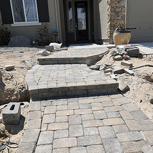 Paver steps