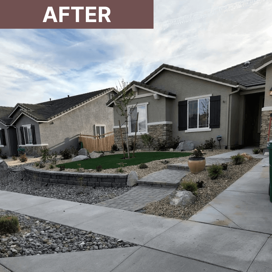 Front yard landscaping